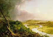 Thomas Cole 'The Ox Bow' of the Connecticut River near Northampton, Massachusetts oil painting reproduction